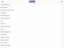 Tablet Screenshot of bigeventpartyrentals.com